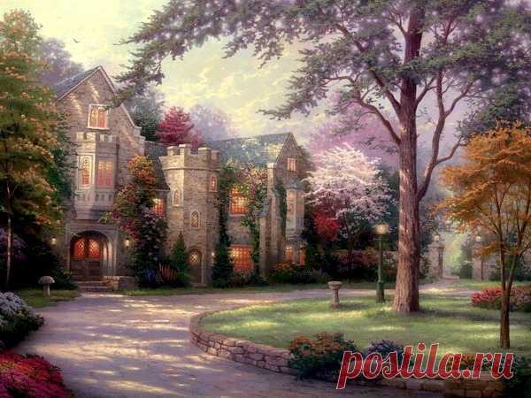 живопись Thomas Kinkade - 69 фото. Фотографии Валентин Иванов.