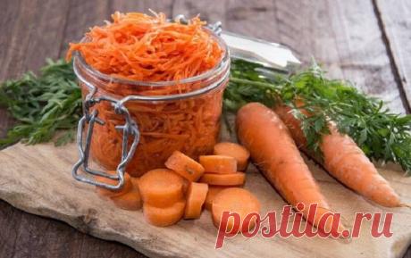 Заготовки из морковки