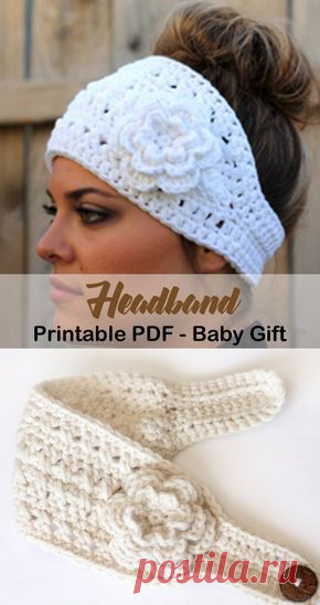 Make a cozy headband. headband crochet pattern- ear warmer crochet pattern pdf - amorecraftylife.com #crochet #crochetpattern