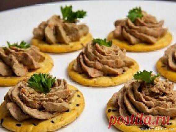 Паштет из куриной печени .