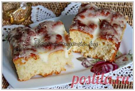 САХАРНЫЙ ПИРОГ СО СЛИВКАМИ