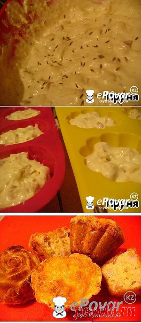 Пряные маффины с беконом и двумя видами сыра — Рецепт приготовления с фото — Рецепты выпечки, Маффины