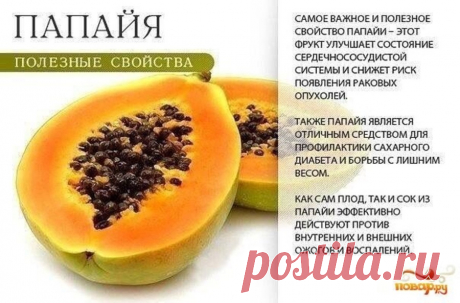 Папайя полезные свойства