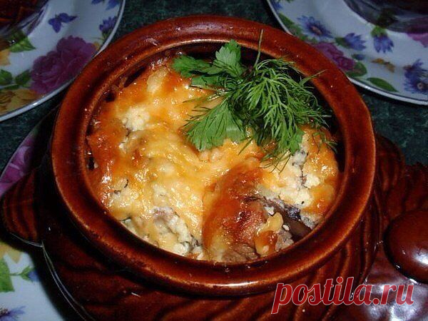 Мясо в горшочке под сырной шапочкой | Семья и дом