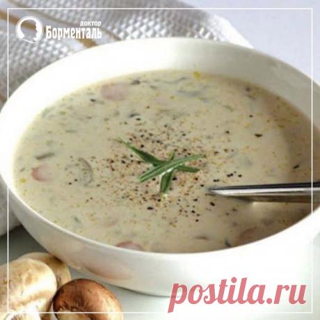 Порадуйте себя легким крем-супом с грибами! 
На 100грамм - 43.89 ккал 
Б/Ж/У - 1.2/2.3/4.99 
Вам понадобятся: 
Шампиньоны 300 г 
Картофель 600 г 
Лук 200 г 
Масло оливковое 40 мл 
Вода 1,5 л 
Сливки 20%-ные 1 стакан 
Соль, перец черный молотый по вкусу 
Приготовление: 
1. Картофель почистить, нарезать не сильно мелко. 
2. Залить картофель водой так, чтобы она только покрывала картофель, посолить, отварить до готовности. 
3. Лук мелко покрошить. 
4. Грибы нарезать. 
5. Обжа...