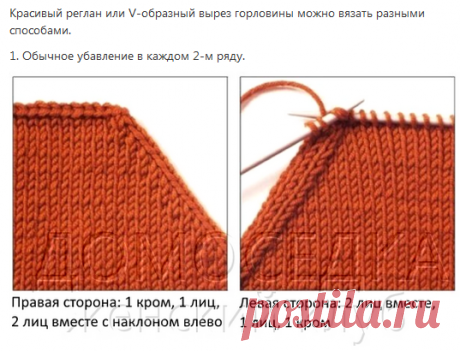красивый реглан+горловина