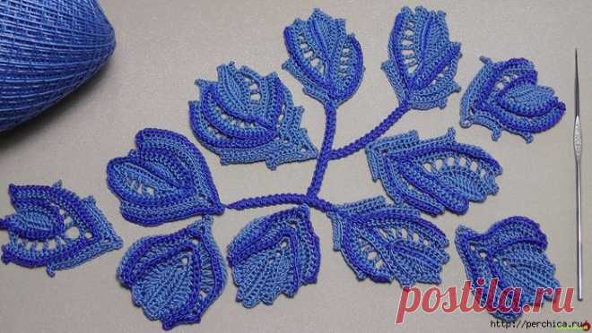 вязаные цветы - Самое интересное в блогах