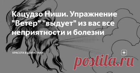Кацудзо Ниши. Упражнение "Ветер" "выдует" из вас все неприятности и болезни Первый раз упражнение "Ветер" Кацудзо Ниши рекомендует выполнить на свежем воздухе, лучше летом, когда тепло, обязательно в ветреную погоду.
Исходное положение : стоя или сидя - выбирайте любое, как вам будет удобнее. Повернитесь в ту сторону, откуда дует ветер. Откройте ему лицо и голову, возможно, и руки по всей их длине.
Для начала прислушайтесь к ветру. Представьте себе, что где-то вдали