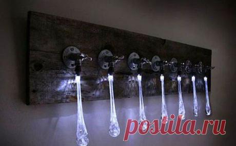 Оригинальный светильник от Тани Кларк — промышленная инсталляция, напоминающая капельки воды