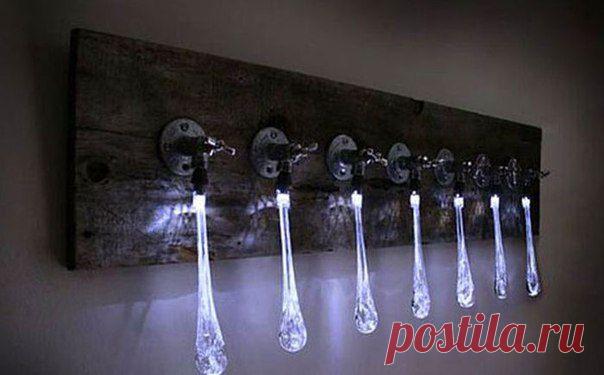 Оригинальный светильник от Тани Кларк — промышленная инсталляция, напоминающая капельки воды