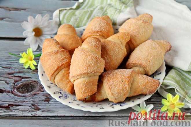 Рецепт: Постные рогалики на огуречном рассоле, с мармеладом на RussianFood.com