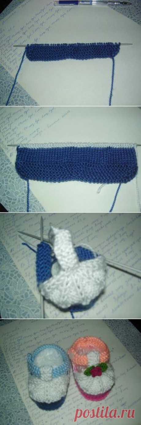 Вязаные вещи ручной работы » МК — Пинетки «Кексики»