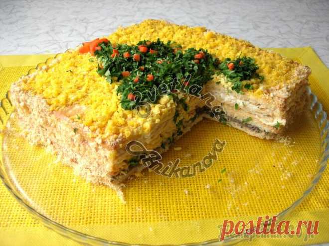 Закусочный торт «Застольный». Идеальная закуска на Новогодний стол!
