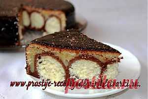 Пирог с творожными шариками | Простые рецепты для мультиварки