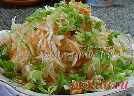 рецепт быстрой остренькой капусты