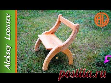 Необычный деревянный стул. Мебель из дерева  / DIY Wooden chair.  Ash