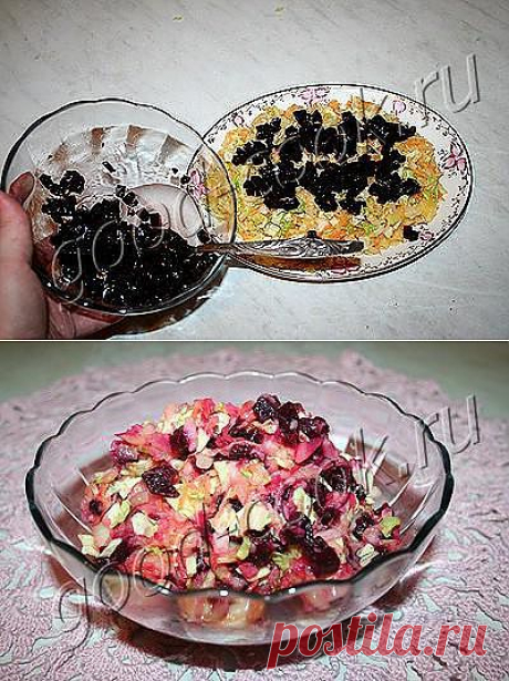 Хорошая кухня - овощной салат со свеклой. Кулинарная книга рецептов. Салаты, выпечка.
