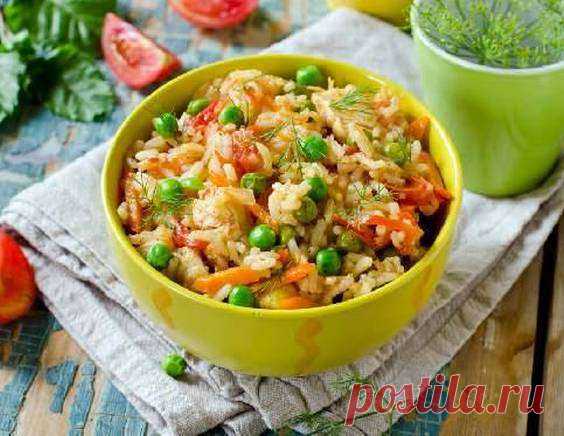 Плов с томатами и с зеленым горошком - рецепт приготовления с фото от Maggi.ru