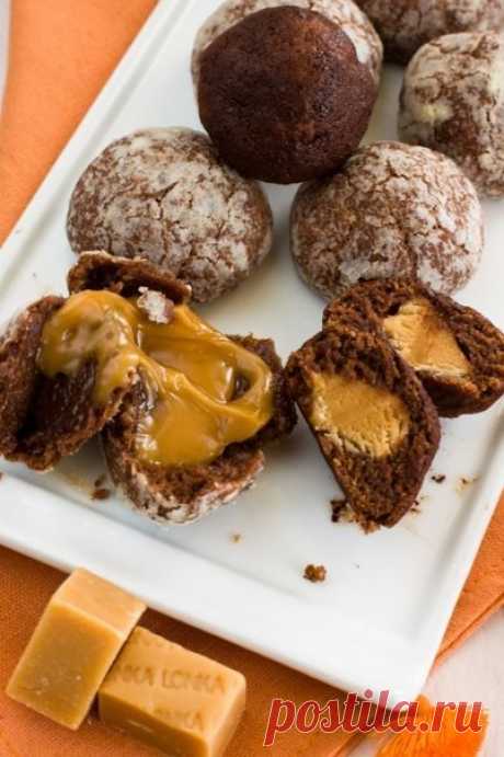 ШОКОЛАДНОЕ ПЕЧЕНЬЕ С КАРАМЕЛЬЮ