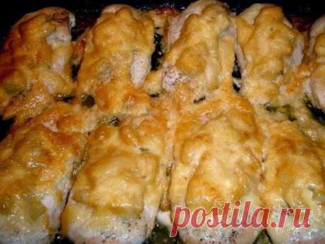 Куриные грудки с ананасом