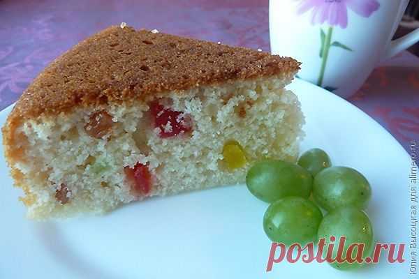 Манник с цукатами и изюмом