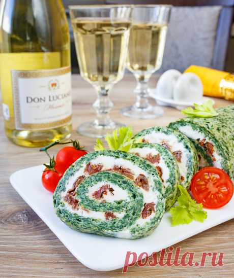 Шпинатный рулет с вялеными томатами на Вкусном Блоге Шпинатный рулет с вялеными томатами - вкусные проверенные рецепты, подбор рецептов по продуктам, консультации шеф-повара, пошаговые фото, списки покупок на VkusnyBlog.Com
