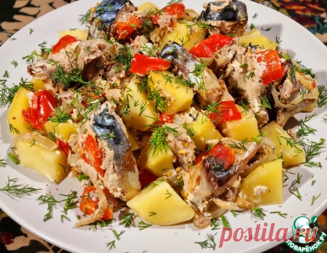 Скумбрия с картофелем в рукаве – кулинарный рецепт