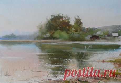 Илья Ибряев. Акварель.