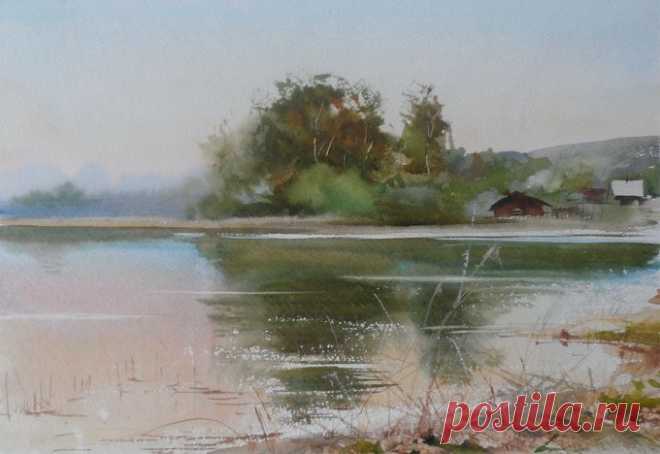 Илья Ибряев. Акварель.