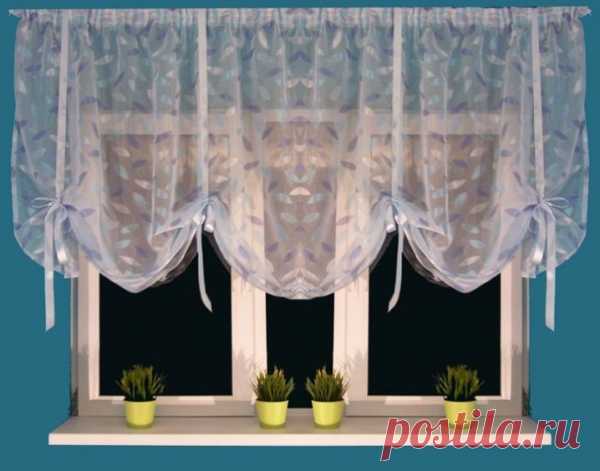 Короткие шторы из тюля в виде двух половинок на кухню (43 фото): современные варианты 2018
