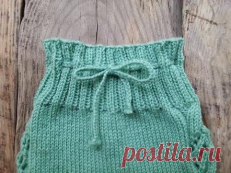 Детские ШТАНЫ спицами. Часть 3.