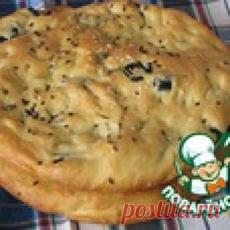 Фокачча с маслинами и чесноком Кулинарный рецепт