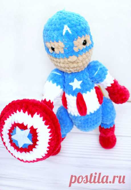 PDF Герои Marvel крючком. FREE crochet pattern; Аmigurumi doll patterns. Амигуруми схемы и описания на русском. Вязаные игрушки и поделки своими руками #amimore - Железный человек, Капитан Америка, Марвел, Iron man, Captain America, кукла, doll puppet, muñeca boneca, poupée, puppe, panenka, bebek, lalka. Amigurumi doll pattern free; amigurumi patterns; amigurumi crochet; amigurumi crochet patterns; amigurumi patterns free; amigurumi today.