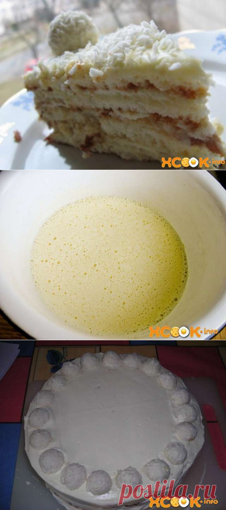 Торт Рафаэлло — пошаговый рецепт приготовления с фото в домашних условиях