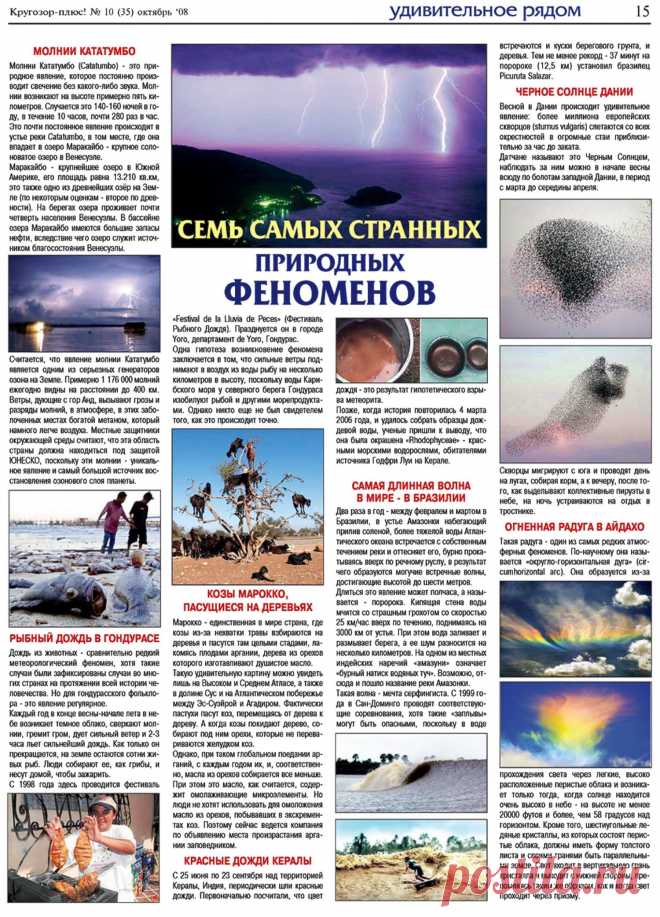 7 самых странных природных феноменов