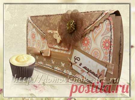 Открытка шоколадница к 8 марта своими руками | Домовёнок-Арт