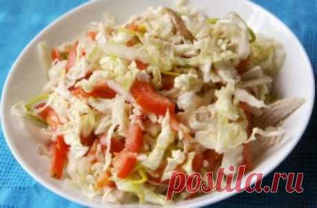 Салат с курицей и пекинской капустой | Женский Рай