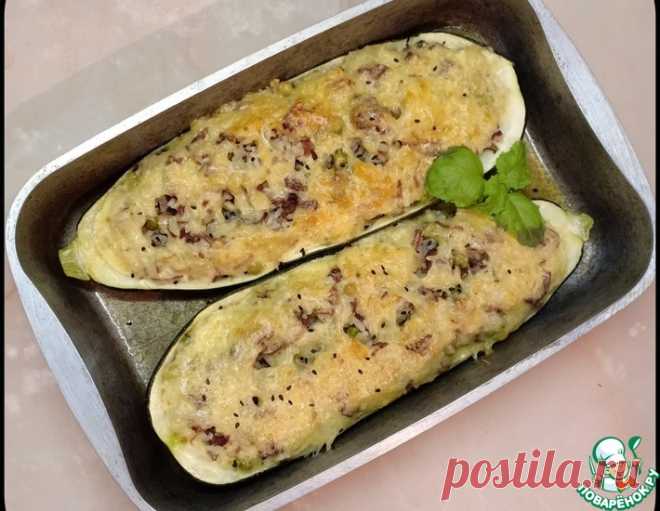 Кабачки, фаршированные рисом и тушенкой – кулинарный рецепт