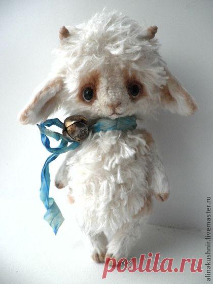 Вензарий - белый,барашек,овечка,подарок,мишки тедди,игрушка,ручная работа