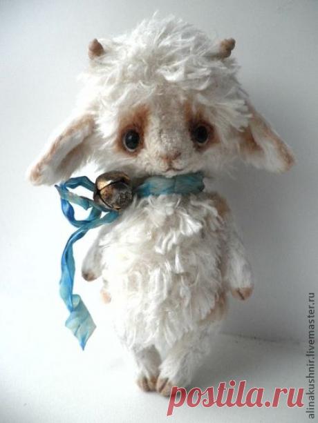 Вензарий - белый,барашек,овечка,подарок,мишки тедди,игрушка,ручная работа