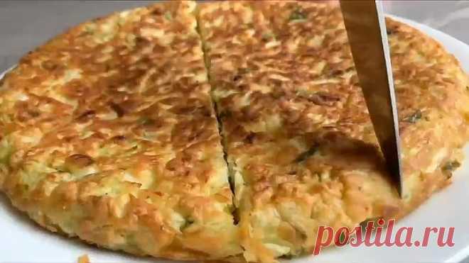 Пирог с капустой на сковороде