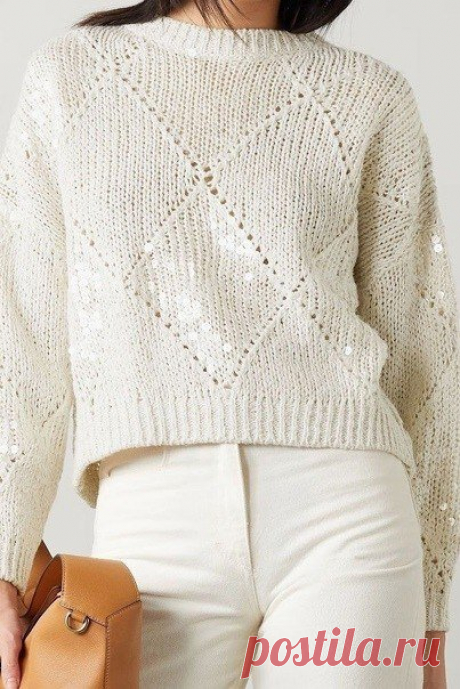 Зимнее вязание или оригинальные идеи для женских свитеров | Петелечка | Дзен