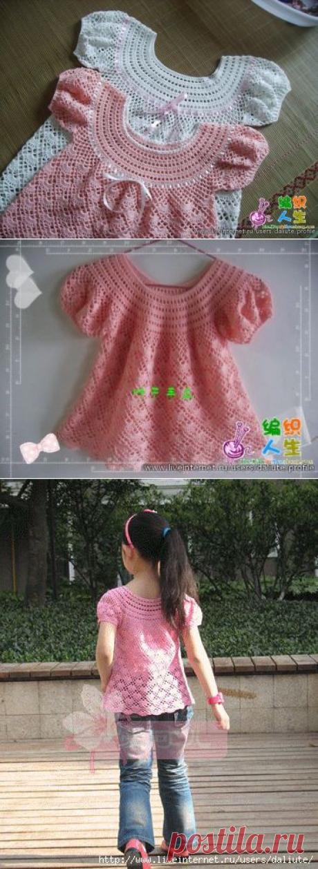 Летняя кофточка. Мастер-класс..