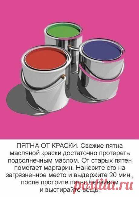 Способы выведения пятен