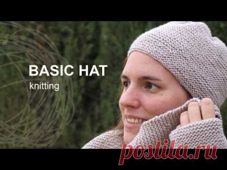 Tutorial Easy Knitting Hat in English