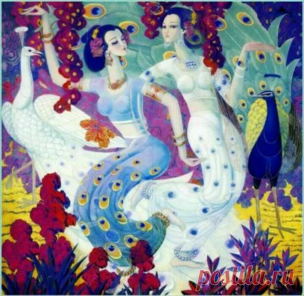 Китайская живопись от Cunde Wang
