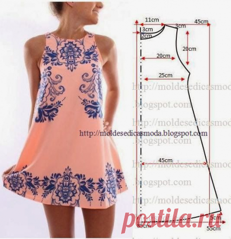 VESTIDO FÁCIL DE FAZER - 3 ~ Moldes Moda por Medida