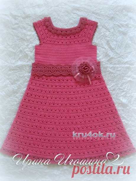Платье Розочка. Работа Ирины Игошиной - вязание крючком на kru4ok.ru