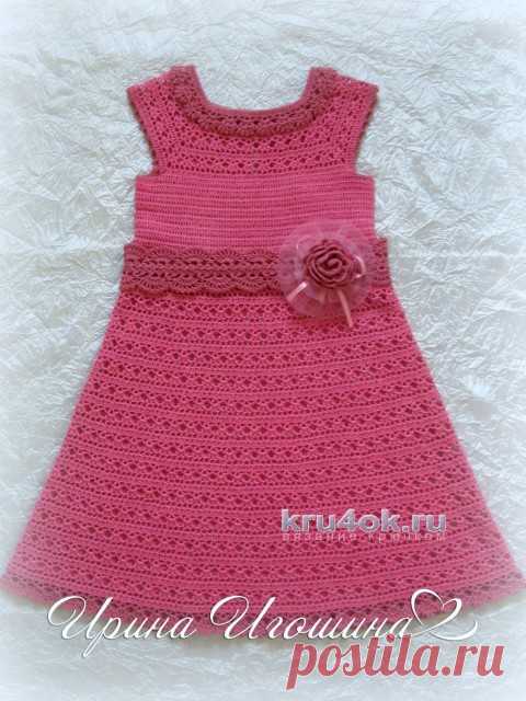 Платье Розочка. Работа Ирины Игошиной - вязание крючком на kru4ok.ru