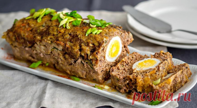 Мясной рулет с яйцом, пошаговый рецепт с фото